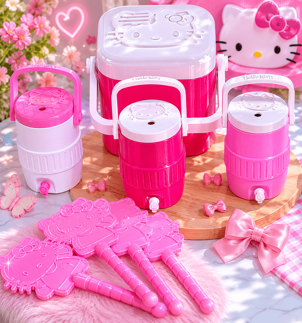 Kit Hello Kitty - producto personalizado 3D Kreandoen3d México (3)